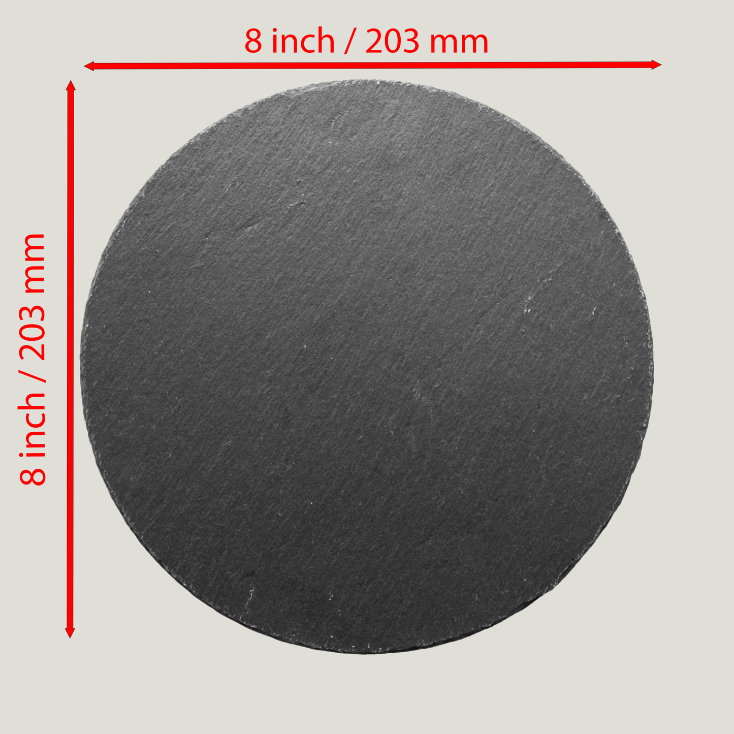 Custom Engraved Circle Slate 8x8