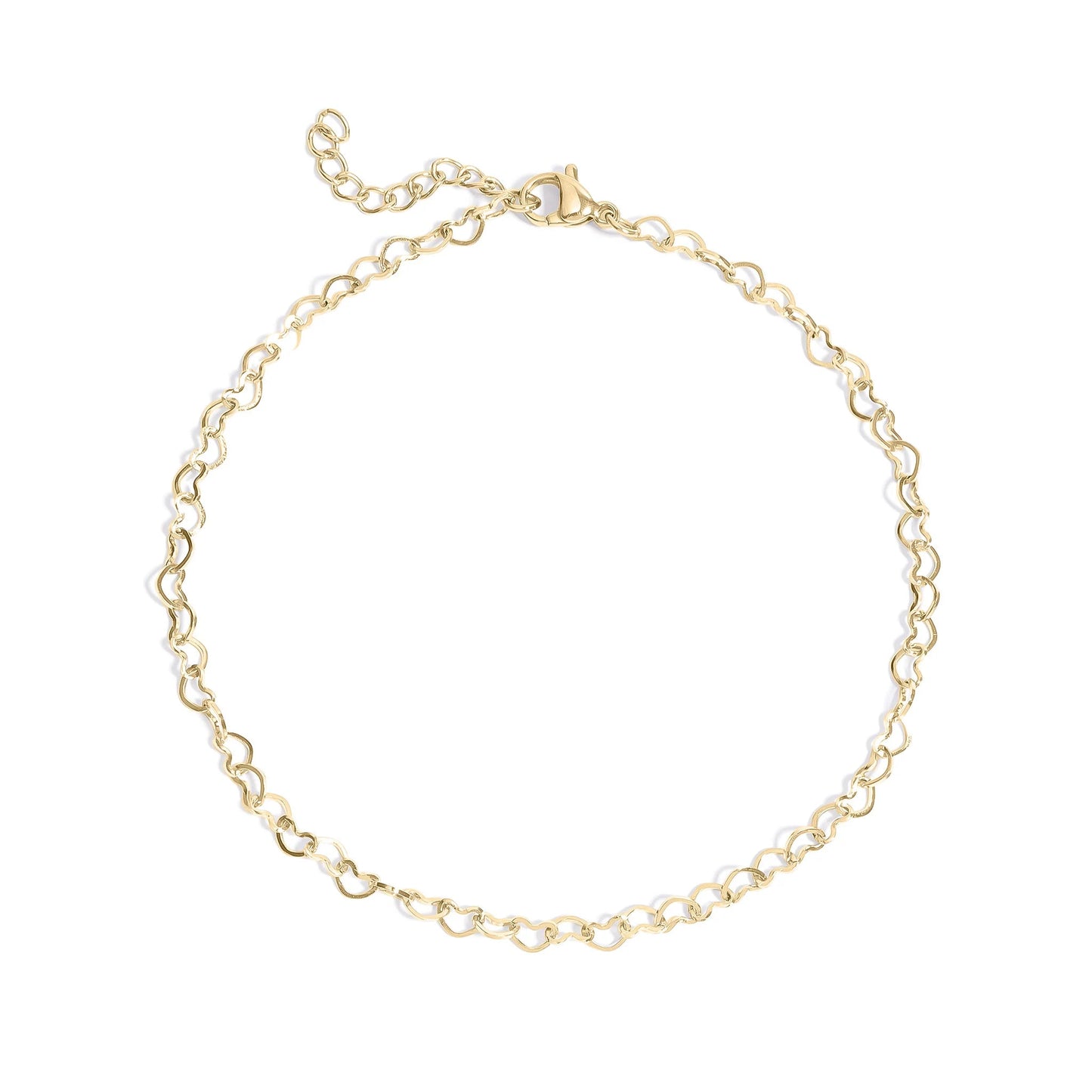 Intertwined Hearts Anklet