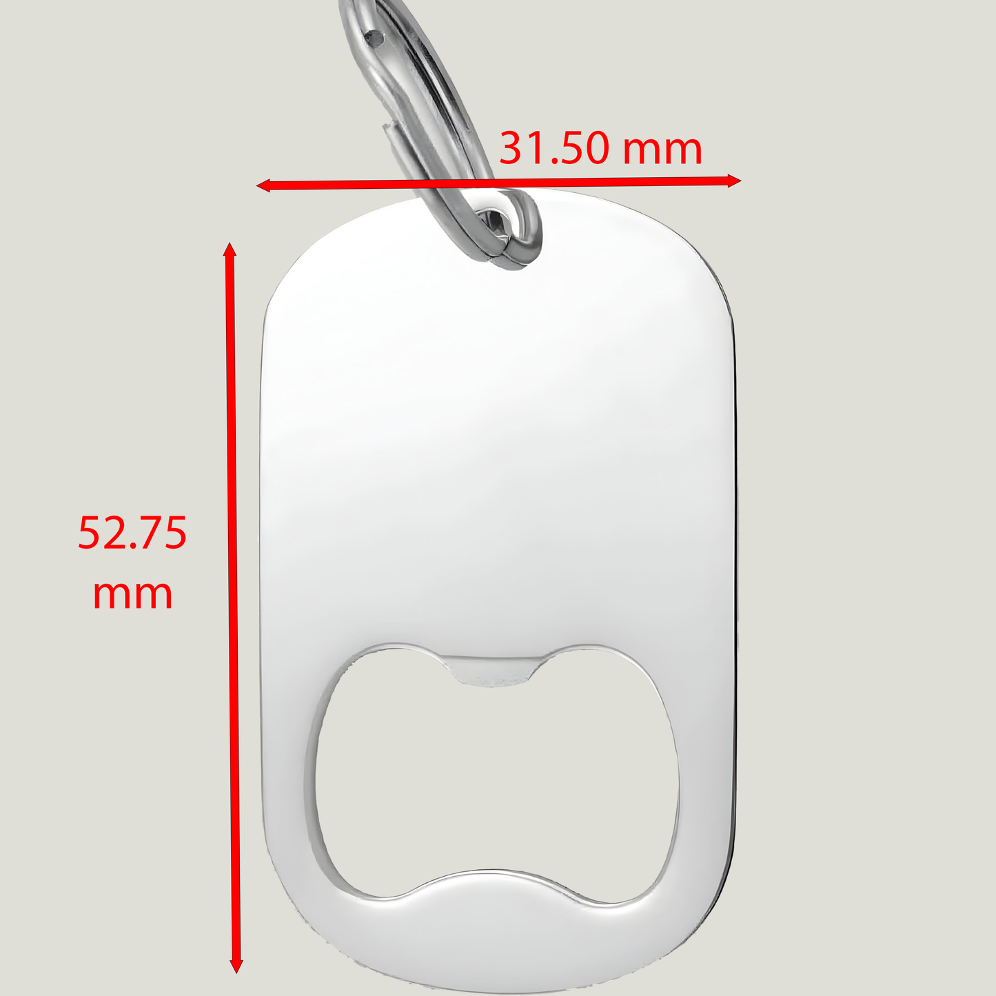 Stainless Bottlecap Opener Keychain