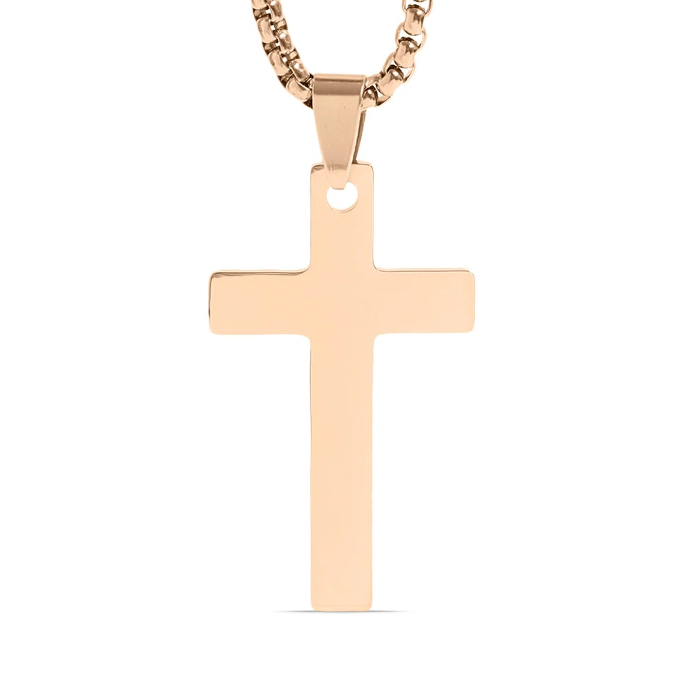 Cross Necklace w/ Box Chain