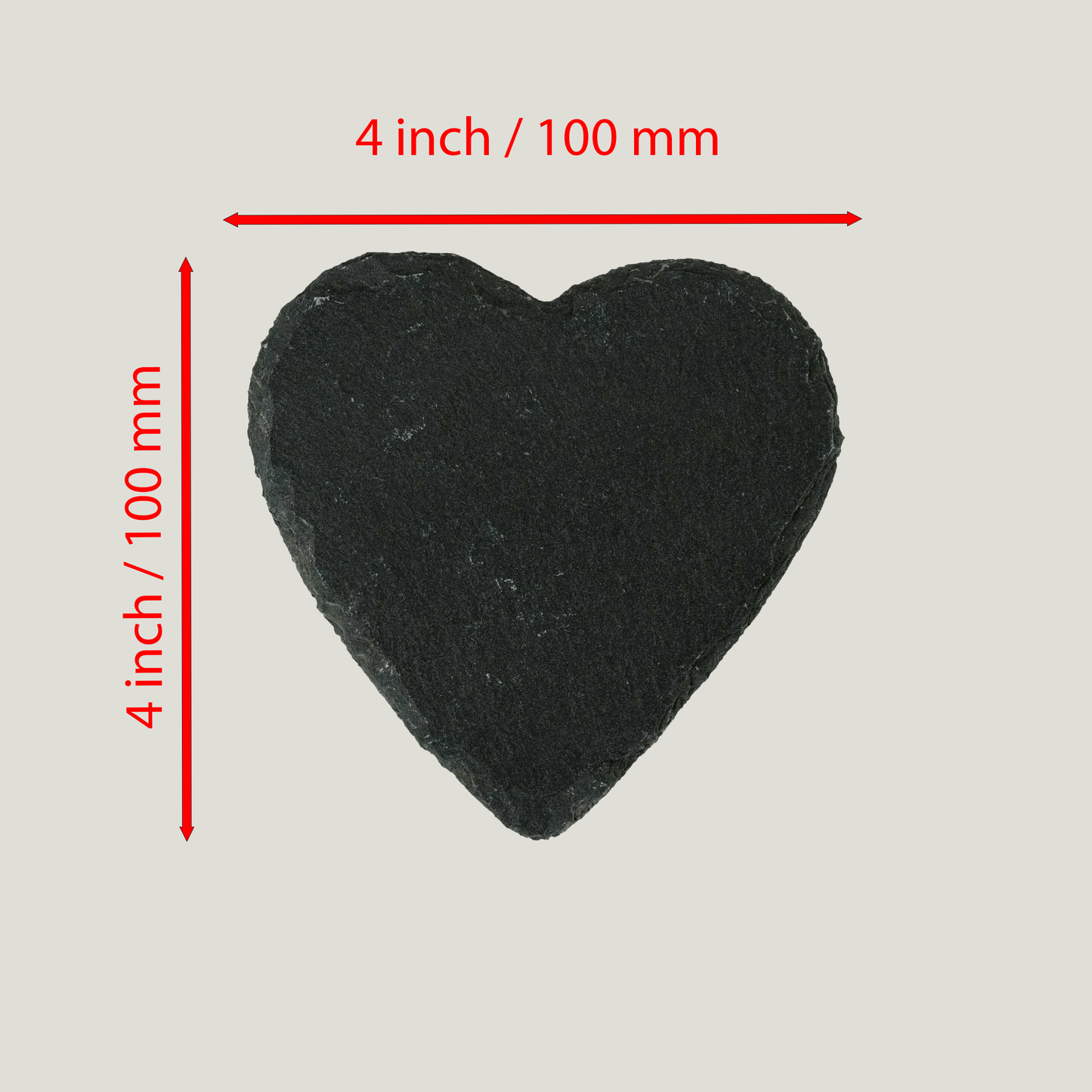 Custom Engraved Slate Heart Coaster