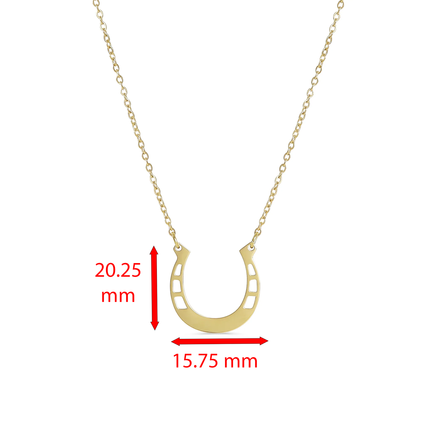 Stainless Steel Horseshoe Necklace