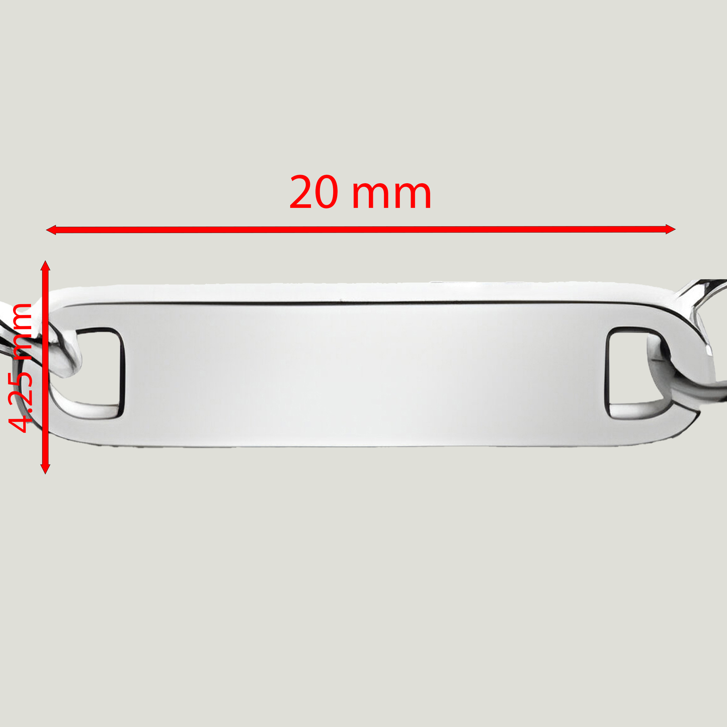 2.5 mm Paperclip Bar Necklace