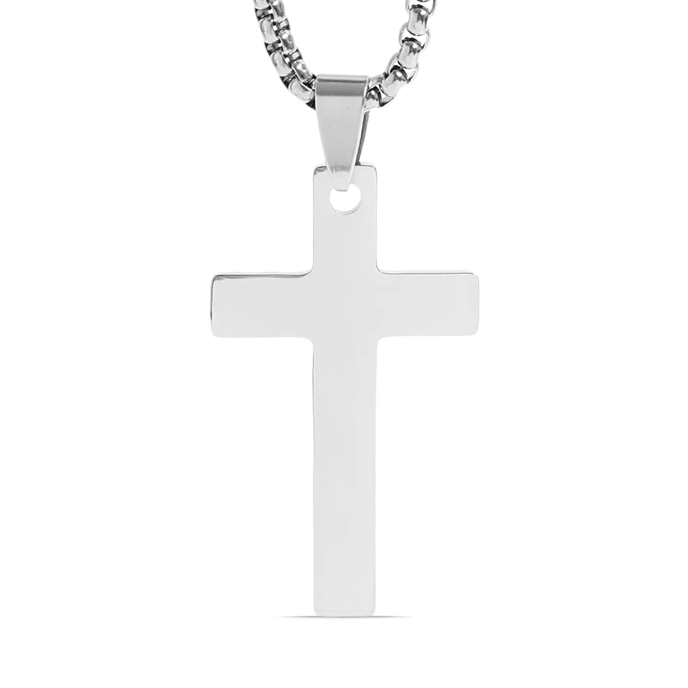 Cross Necklace w/ Box Chain