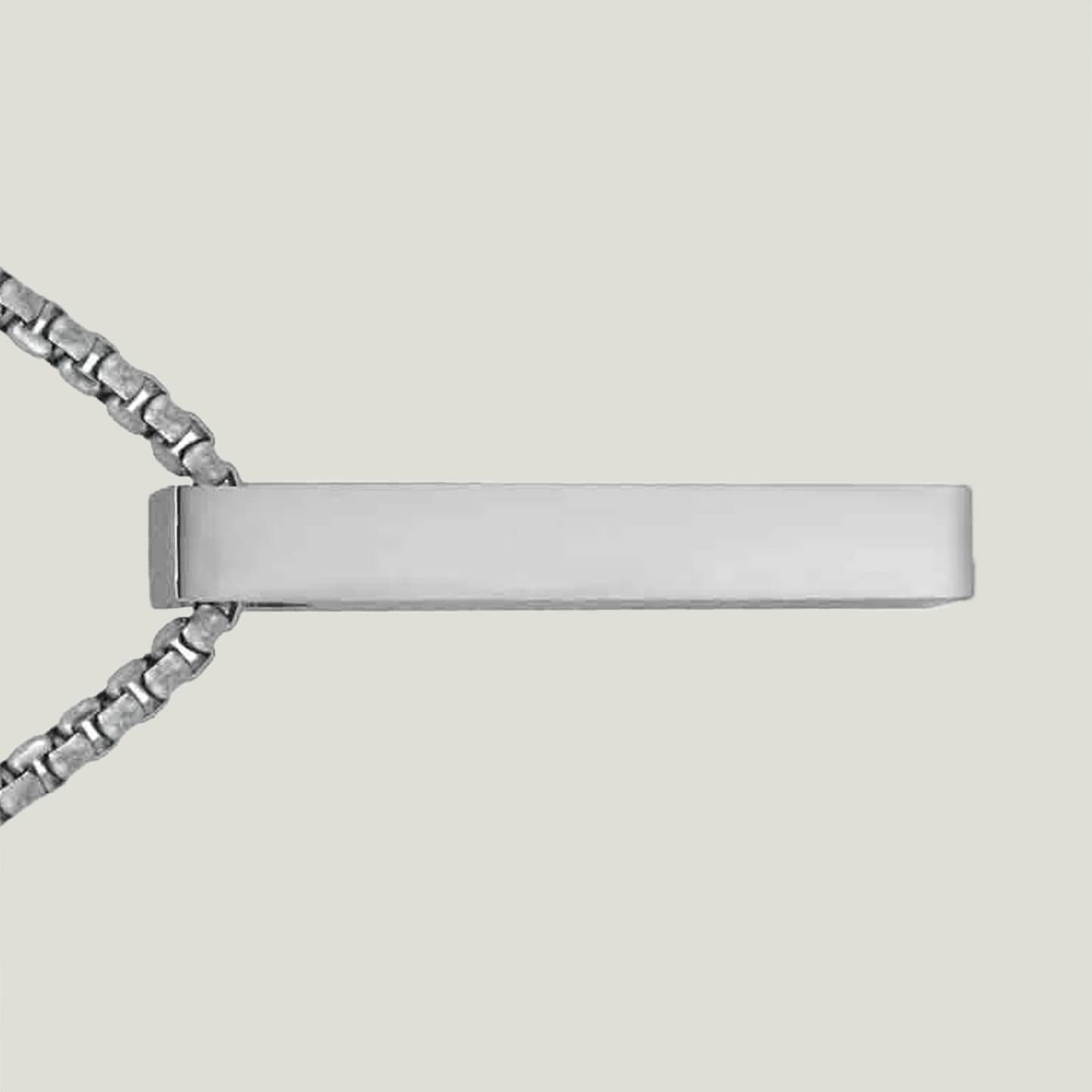 Vertical Bar Necklace w/ Box Chain
