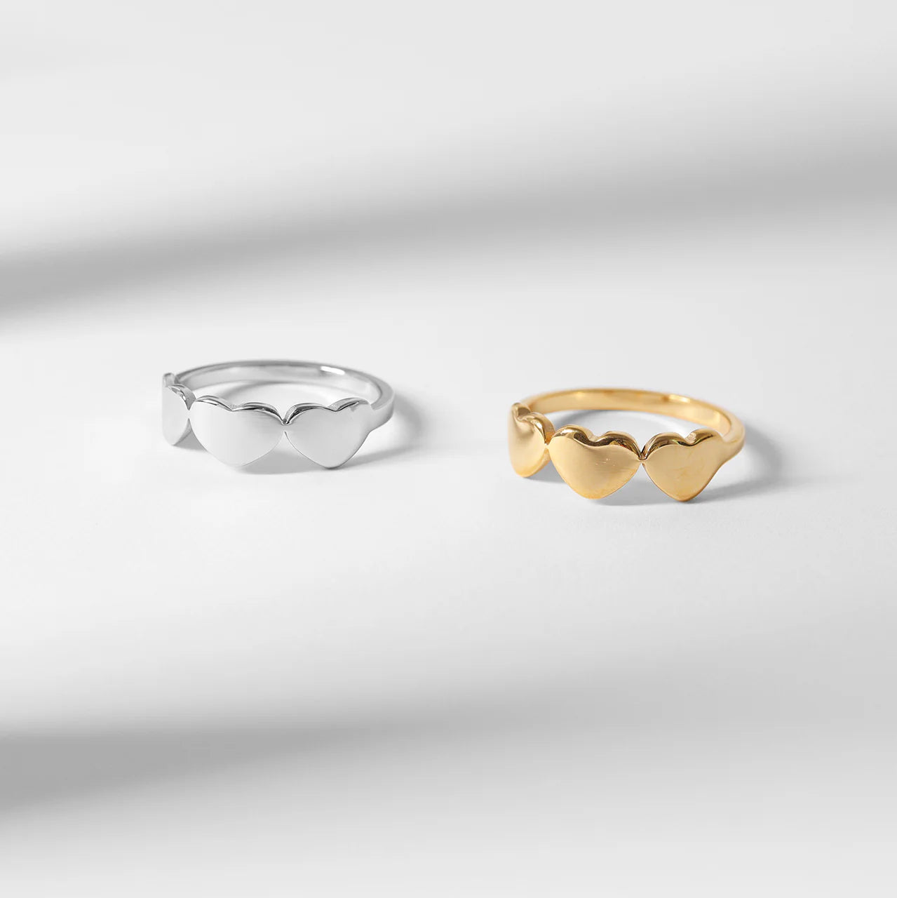 3 Heart Ring