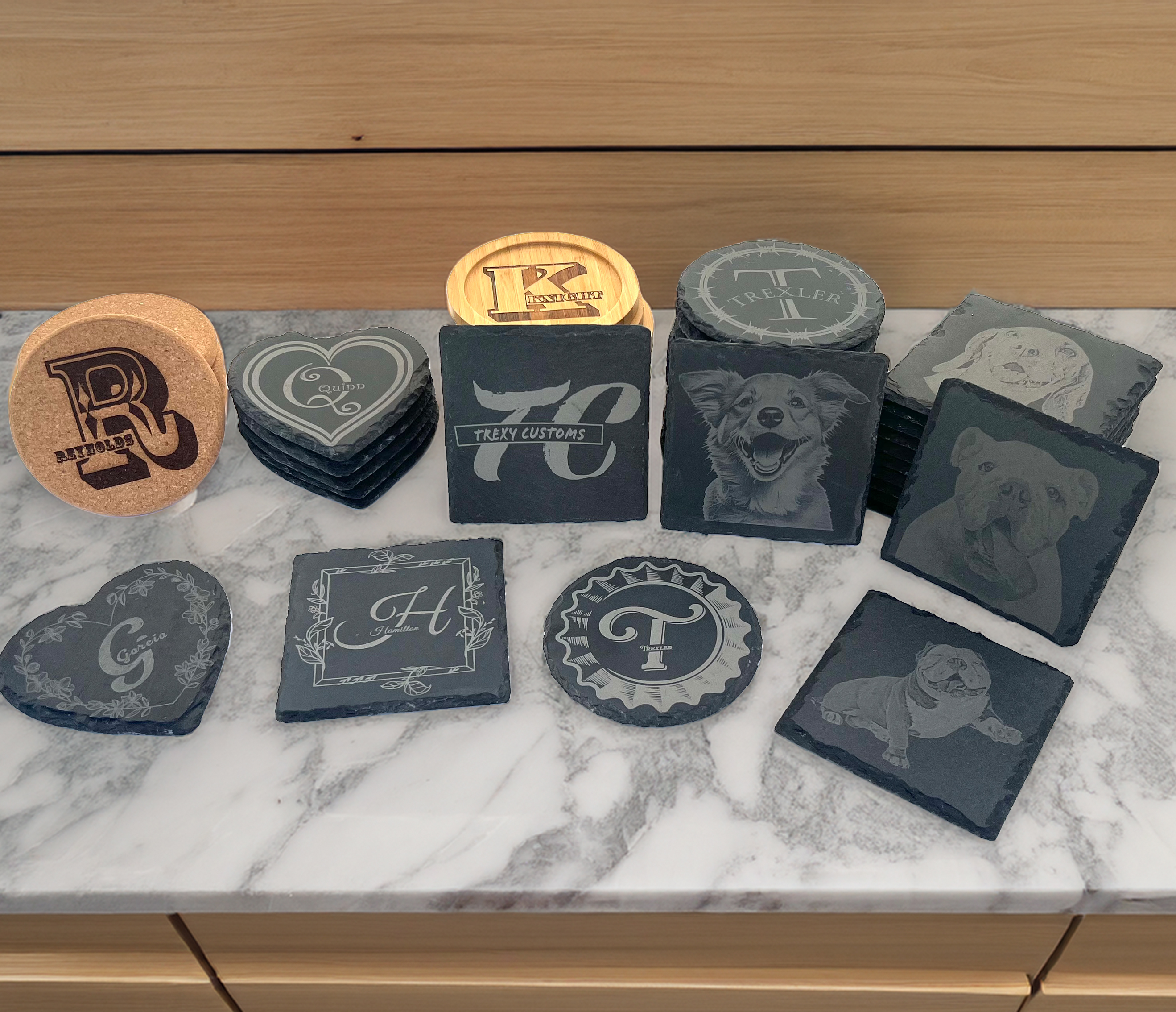 Customizable Coasters – TREXY CUSTOMS