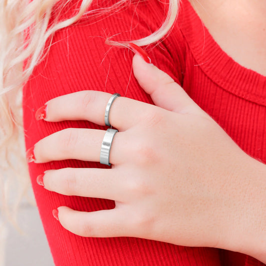 Polished Flat Blank Ring