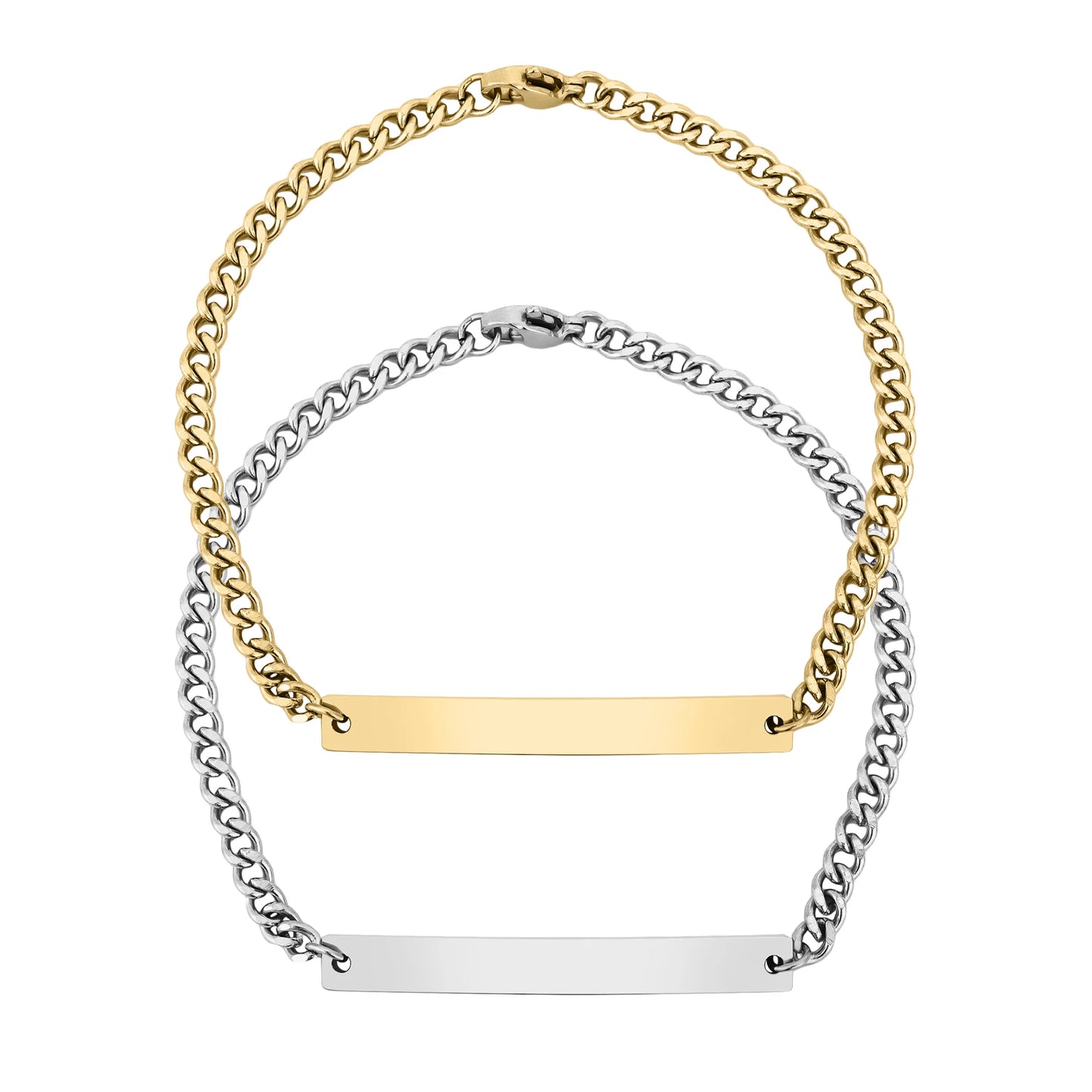 Classic Plate Curb Bracelet