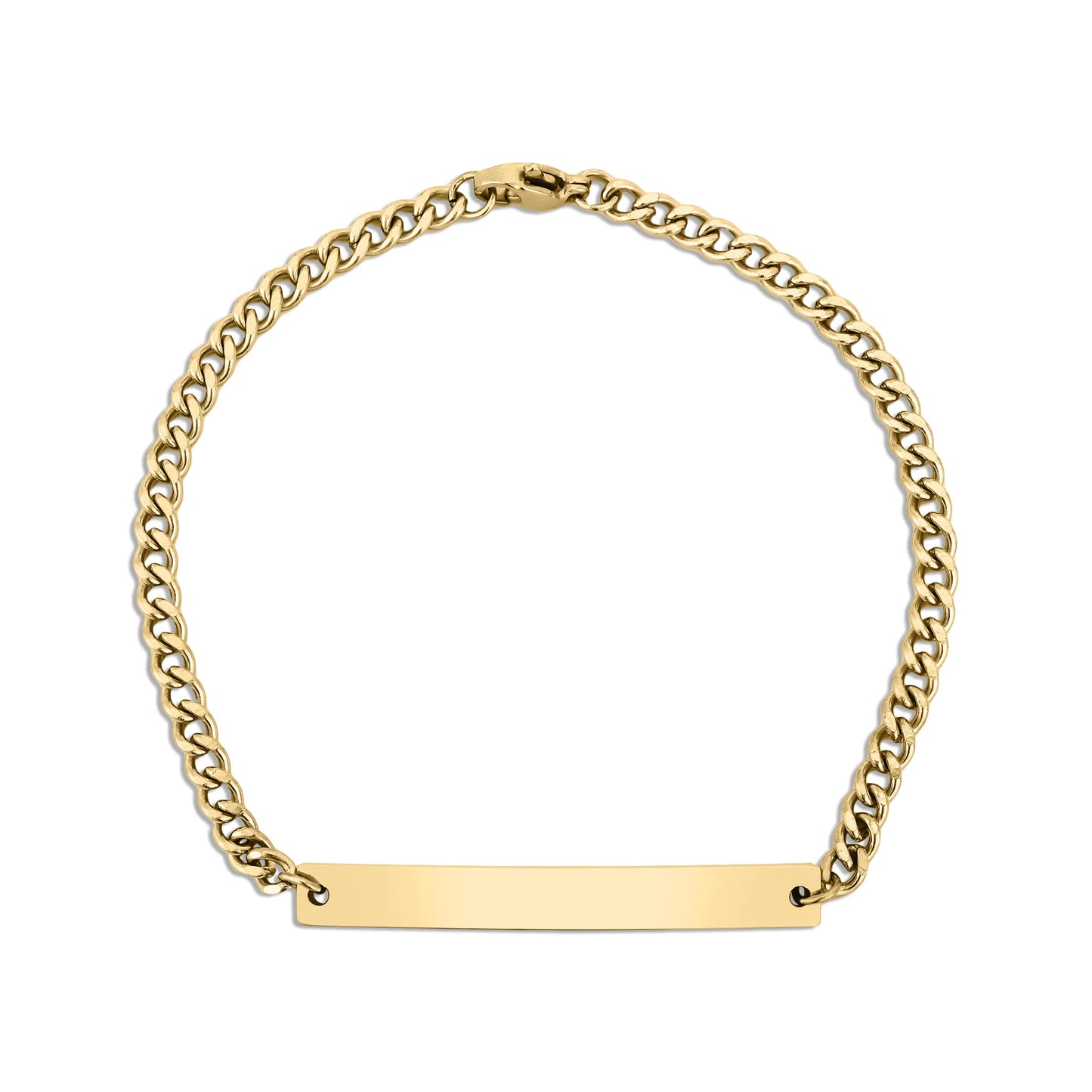 Classic Plate Curb Bracelet