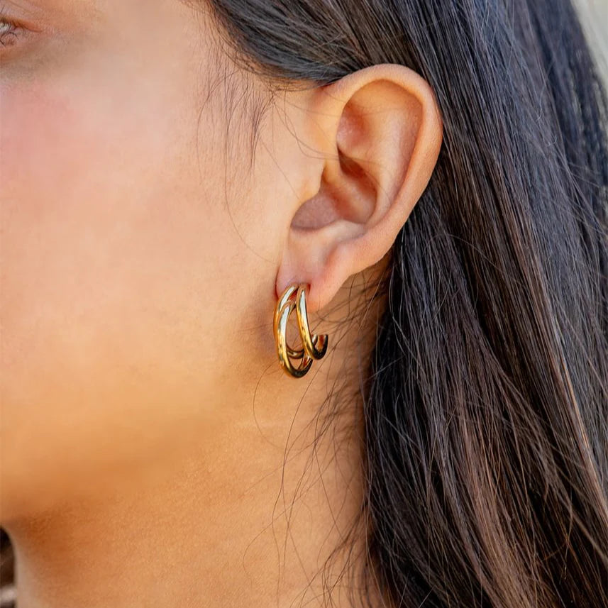 Statement Huggie Hoop Earrings