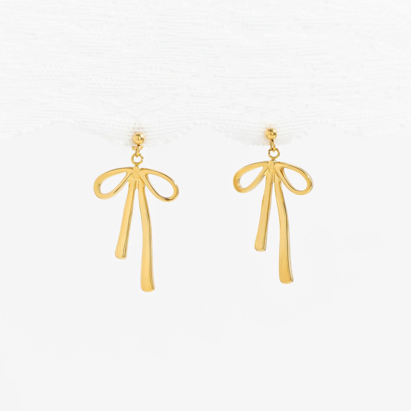 Ribbon Bow Earrings