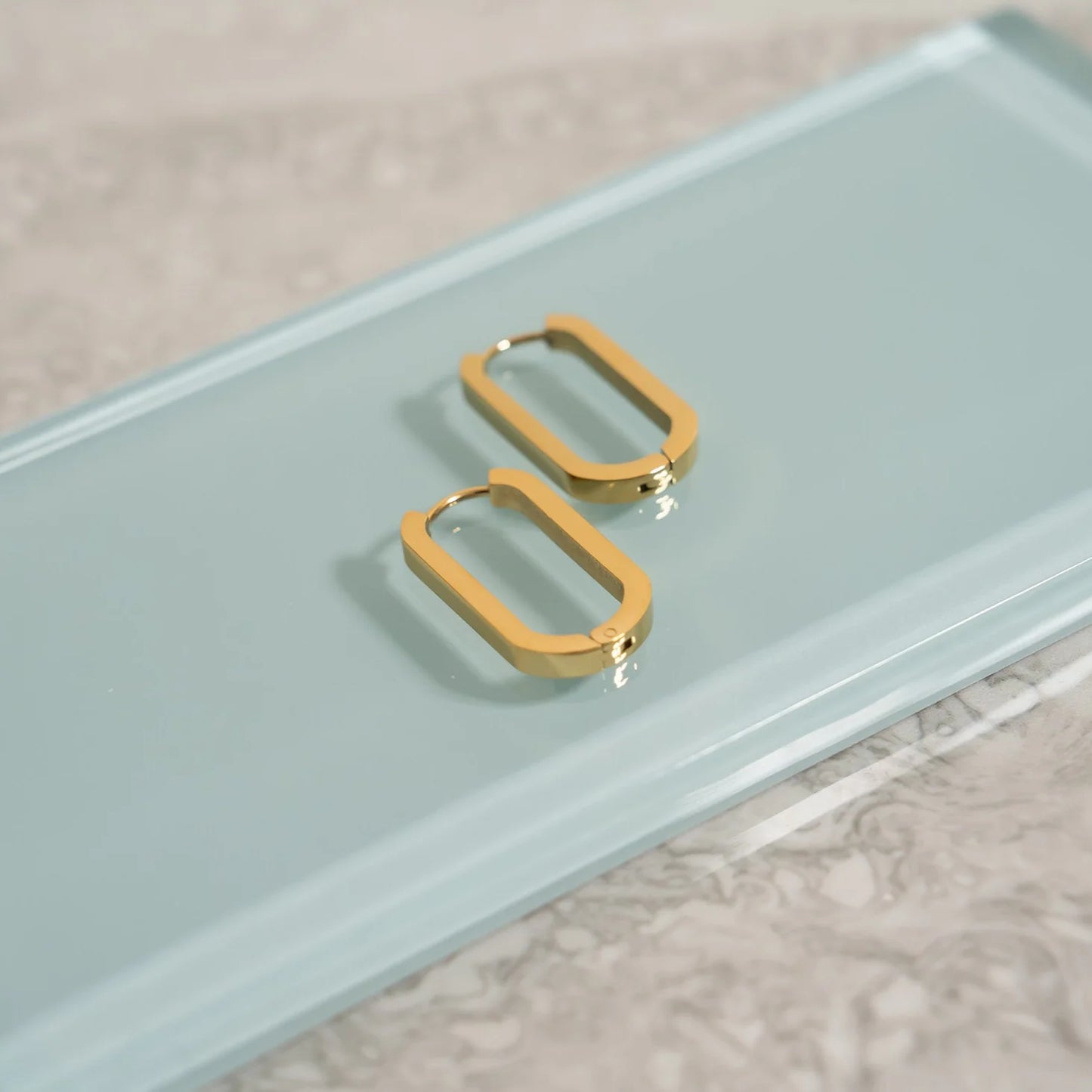 Oval Huggie Earrings