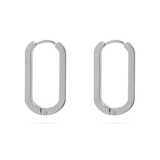 Oval Huggie Earrings