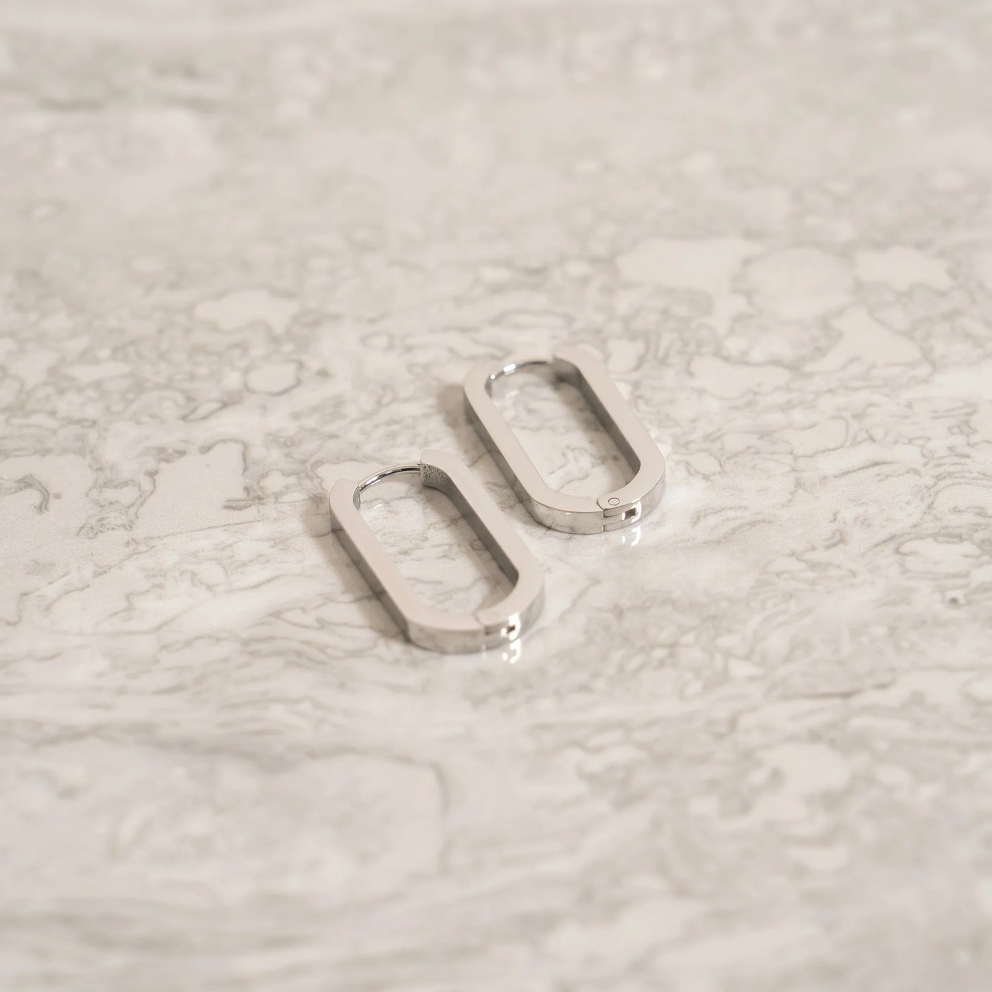 Oval Huggie Earrings