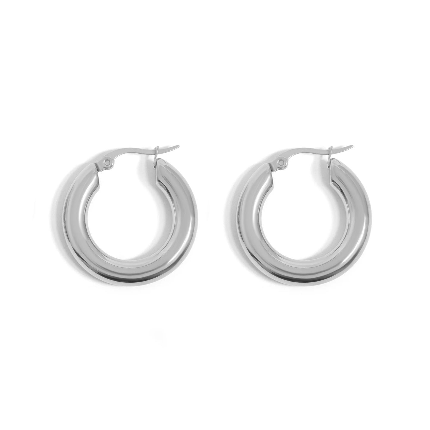 Small Chunky Hoop Earrings