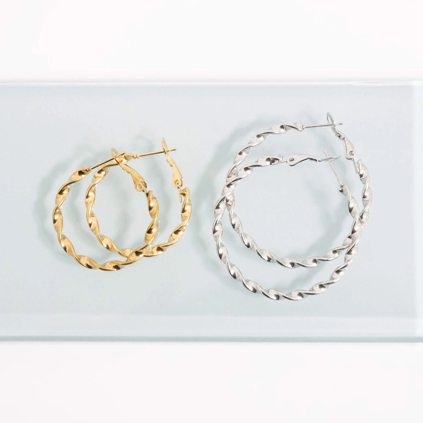 Twist Hoop Earrings