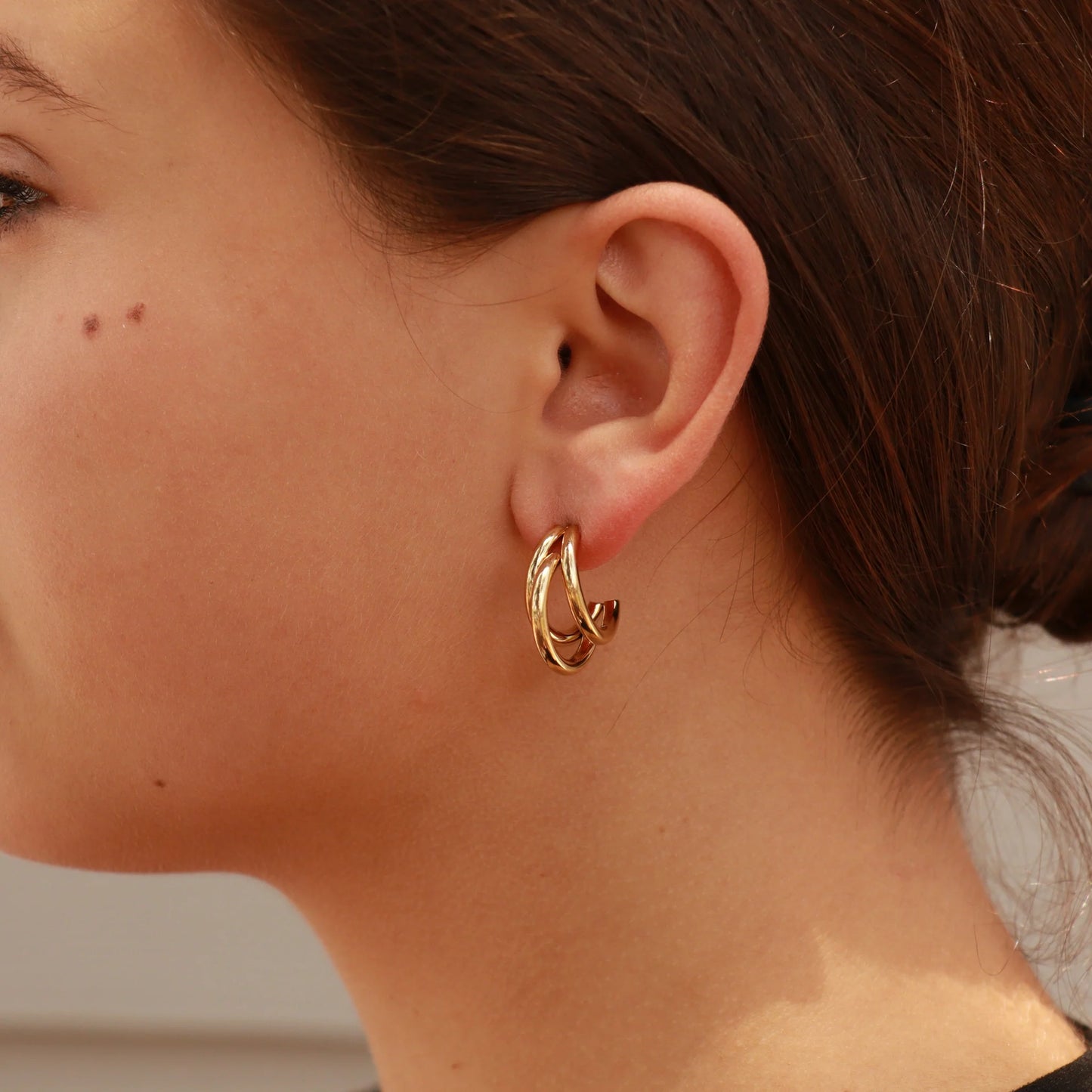 Statement Huggie Hoop Earrings