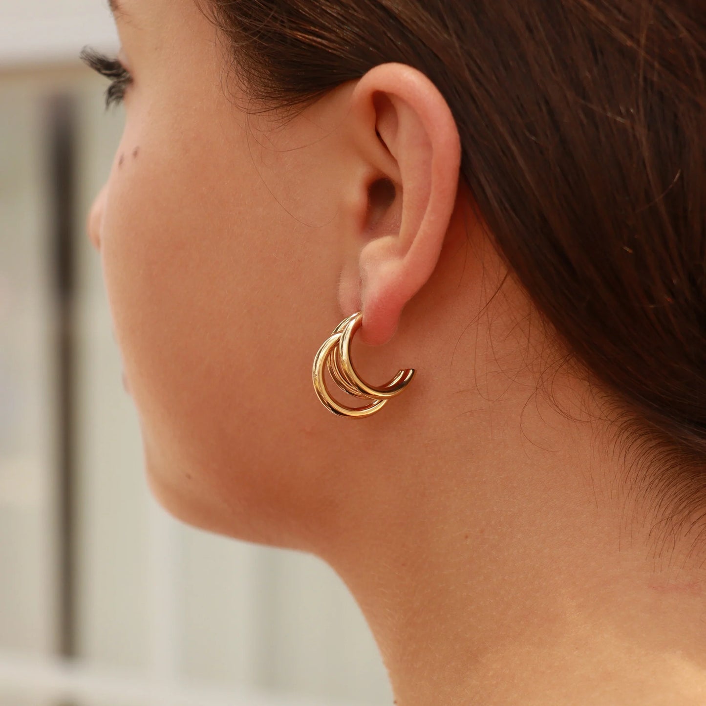Statement Huggie Hoop Earrings