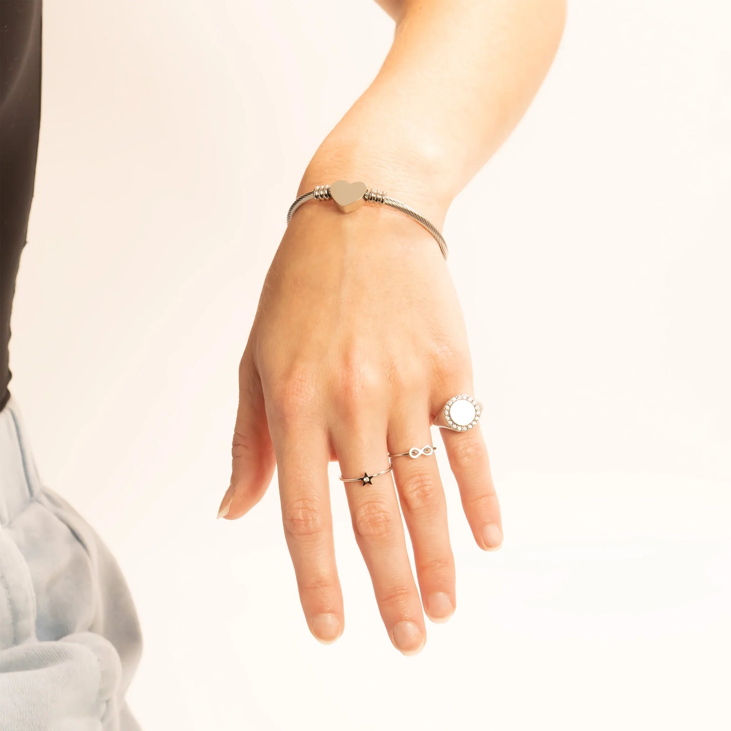 Signet Ring With Cubic Zirconia