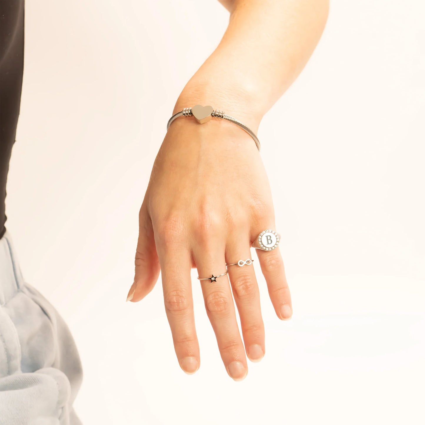 Signet Ring With Cubic Zirconia