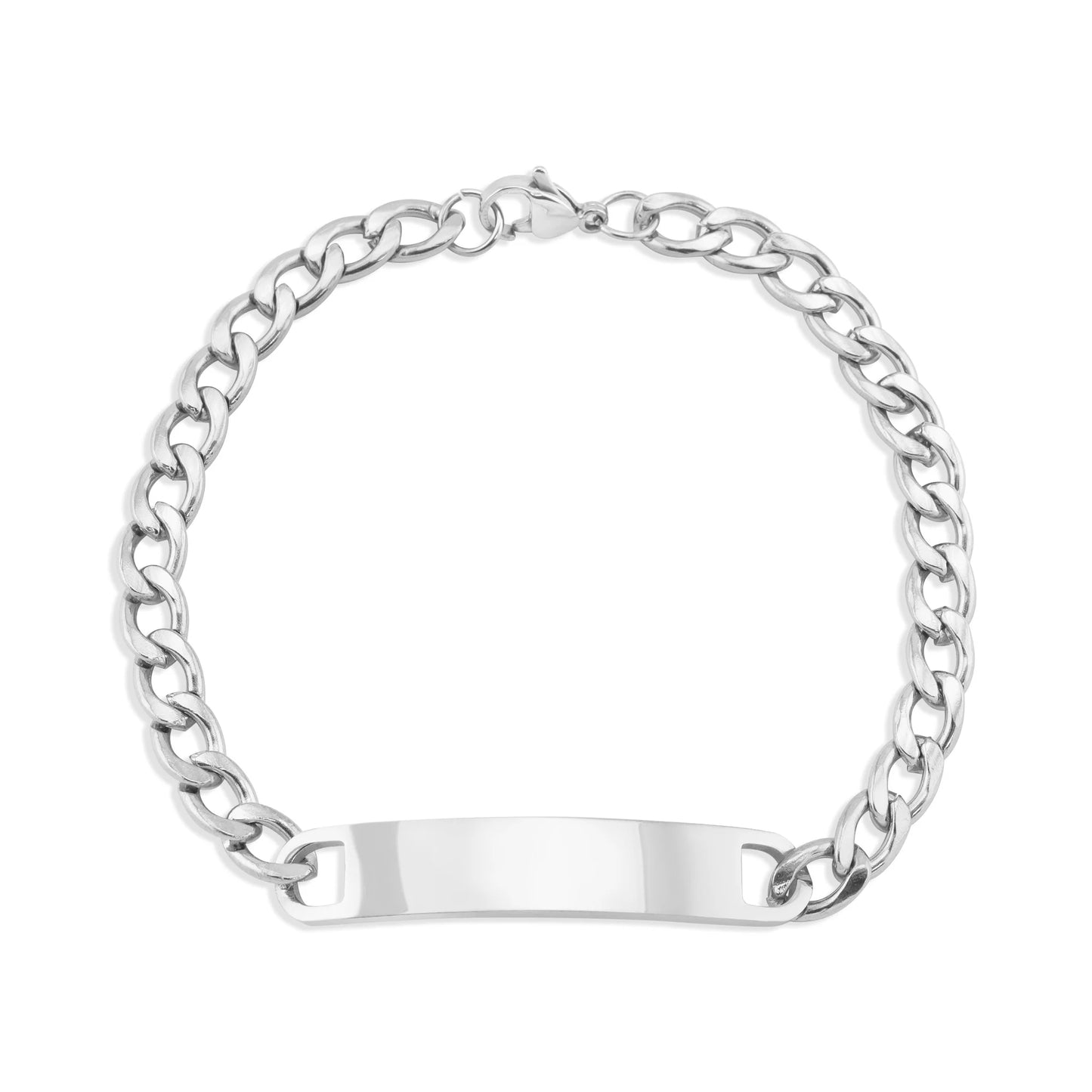 Wide Plate Curb Bracelet