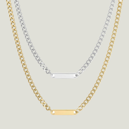 Curbed Bar Necklace