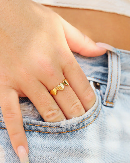 3 Heart Ring